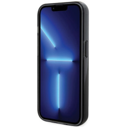 Karl Lagerfeld žiedinis stovas Karl&Choupette MagSafe dėklas skirtas iPhone 15 Pro Max - juodas