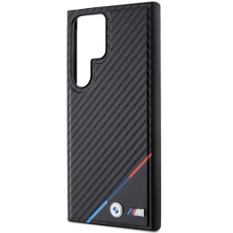 BMW Carbon Tricolor Line MagSafe dėklas Samsung Galaxy S24 Ultra - juodas