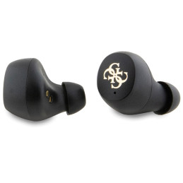 TWS Guess 4G Metalinės Bluetooth ausinės su ENC prijungimo stotele - juodos