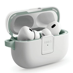 UNIQ Clyde Lock Case, skirtas AirPods Pro 2 (2022/ 2023) – mėlynai tamsiai pilkas
