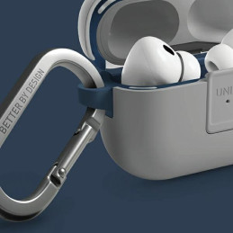 UNIQ Clyde Lock Case, skirtas AirPods Pro 2 (2022/ 2023) – mėlynai tamsiai pilkas
