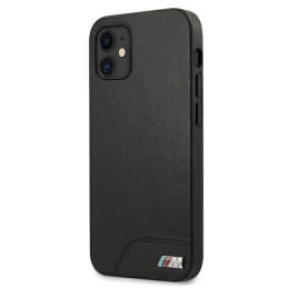 BMW M Collection Smooth PU dėklas iPhone 12 mini - juodas