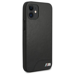 BMW M Collection Smooth PU dėklas iPhone 12 mini - juodas