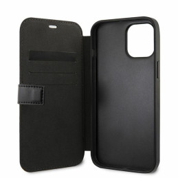 BMW M Collection PU Carbon Stripe dėklas iPhone 12 mini - juodas