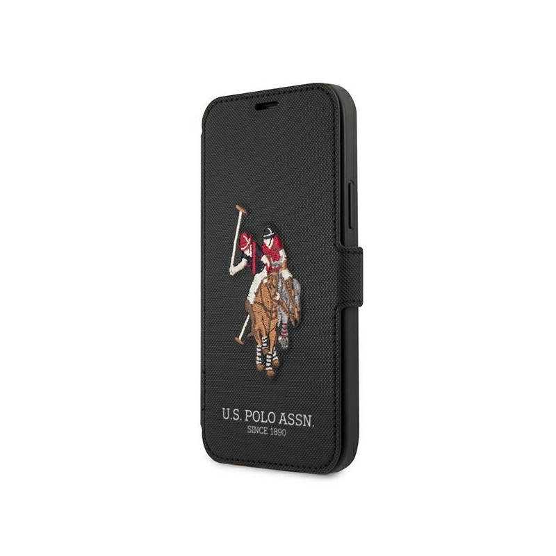 JAV Polo Assn byla Siuvinėjimo kolekcija iPhone 12 / iPhone 12 Pro - juoda