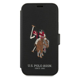 JAV Polo Assn byla Siuvinėjimo kolekcija iPhone 12 / iPhone 12 Pro - juoda