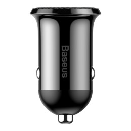 Automobilinis įkroviklis Baseus Grain Pro 2x USB 4.8 A juodas (CCALLP-01)