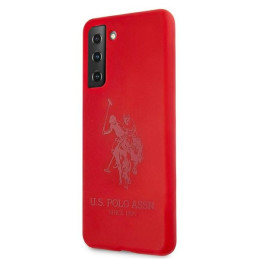 JAV Polo Assn byla Silikoninis tonas, skirtas Samsung Galaxy S21+ – raudonas