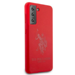 JAV Polo Assn byla Silikoninis tonas, skirtas Samsung Galaxy S21+ – raudonas