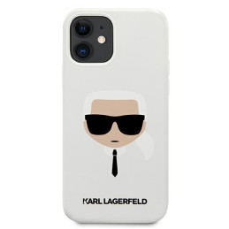 Karl Lagerfeld Silikoninis Karl& 39 s Head dėklas iPhone 12 mini - baltas