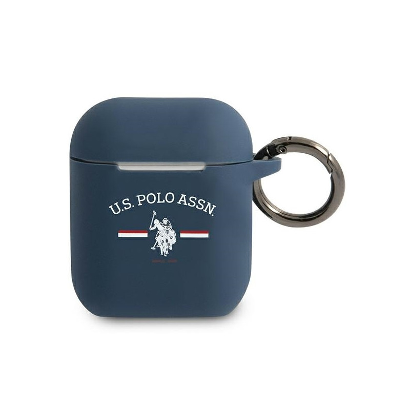 JAV Polo Assn byla Silikono kolekcija, skirta AirPods 1/ 2 – tamsiai mėlyna