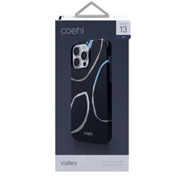 Uniq Coehl Valley dėklas, skirtas iPhone 13 Pro / iPhone 13 - tamsiai mėlynas