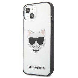 Karl Lagerfeld Ikonik Choupette dėklas iPhone 13 mini - skaidrus