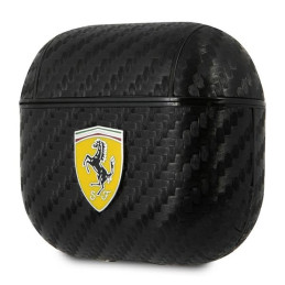 Ferrari On Track PU anglies dėklas, skirtas AirPods 3 – juodas
