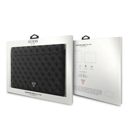 Guess 4G Uptown Triangle Logo dėklas 13-14" nešiojamam kompiuteriui - juodas