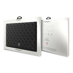 Guess 4G Uptown Triangle Logo dėklas 16" nešiojamam kompiuteriui - juodas