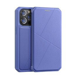 DUX DUCIS Skin X dėklo dėklo dėklas su atvartu iPhone 13 Pro mėlynas