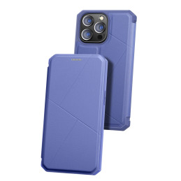 DUX DUCIS Skin X dėklo dėklo dėklas su atvartu iPhone 13 Pro mėlynas