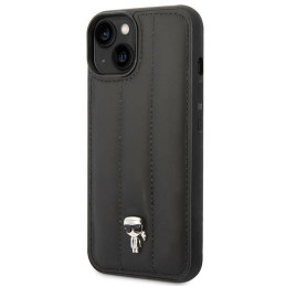 Karl Lagerfeld Puffy Ikonik Pin dėklas iPhone 14 - juodas