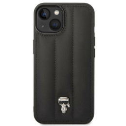 Karl Lagerfeld Puffy Ikonik Pin dėklas iPhone 14 - juodas