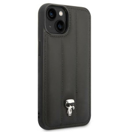 Karl Lagerfeld Puffy Ikonik Pin dėklas iPhone 14 - juodas