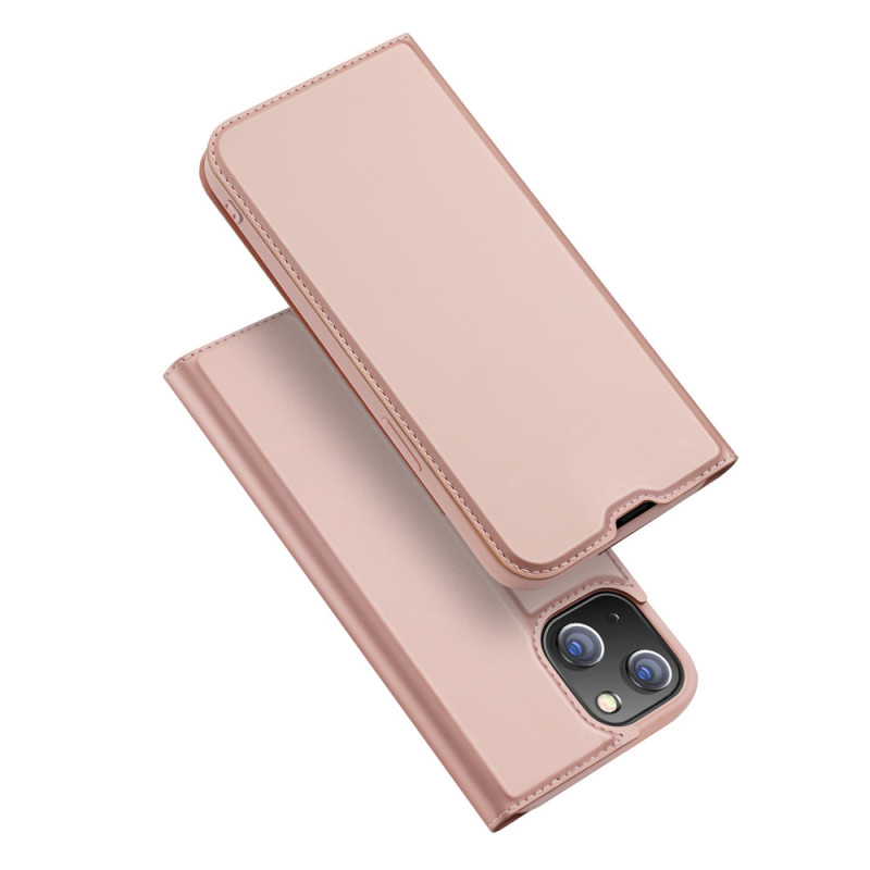 Dux Ducis Skin Pro dėklo dėklo dėklas su atvartu iPhone 13 mini rožinis