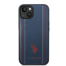 JAV Polo Assn byla Leather Stitch iPhone 14 - tamsiai mėlyna