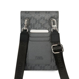 Karl Lagerfeld Ikonik Karl Monogram Patch krepšys – sidabrinis