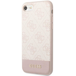 Guess 4G Stripe Collection dėklas, skirtas iPhone 7 / 8 / SE 2020 / SE 2022 - rožinė