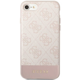 Guess 4G Stripe Collection dėklas, skirtas iPhone 7 / 8 / SE 2020 / SE 2022 - rožinė