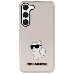 Karl Lagerfeld Ikonik Choupette dėklas Samsung Galaxy S23 - rožinis