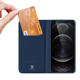 Dux Ducis Skin Pro dėklo dėklo dangtelis su atvartu iPhone 13 Pro mėlynas