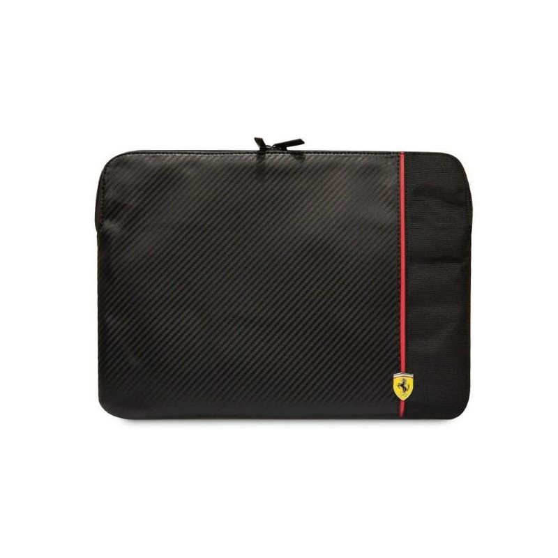 Ferrari Carbon&Smooth dėklas 14" nešiojamam kompiuteriui - juodas
