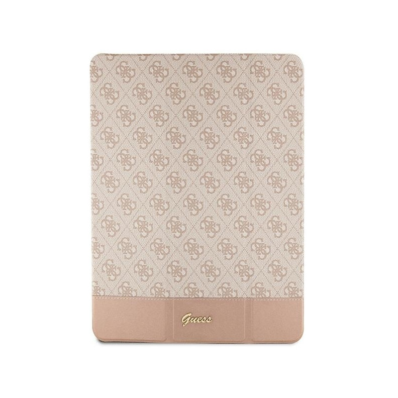 Guess 4G Stripe Allover dėklas iPad 10,9" - rožinis