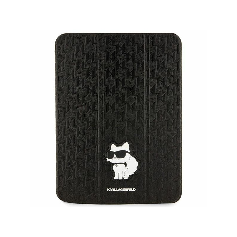 Karl Lagerfeld Saffiano Monogram Choupette dėklas iPad 10,9" - juodas