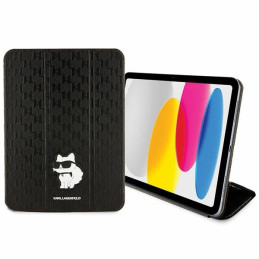 Karl Lagerfeld Saffiano Monogram Choupette dėklas iPad 10,9" - juodas