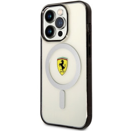 Ferrari Outline MagSafe dėklas iPhone 14 Pro Max - skaidrus