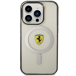 Ferrari Outline MagSafe dėklas iPhone 14 Pro Max - skaidrus