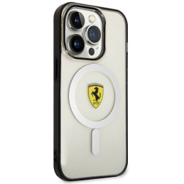 Ferrari Outline MagSafe dėklas iPhone 14 Pro Max - skaidrus