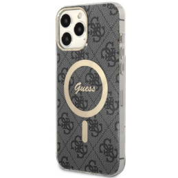 Guess 4G MagSafe dėklas iPhone 13 Pro Max - juodas