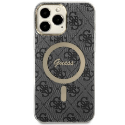 Guess 4G MagSafe dėklas iPhone 13 Pro Max - juodas