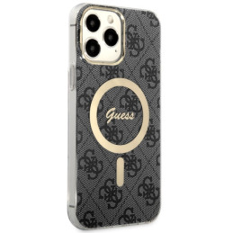 Guess 4G MagSafe dėklas iPhone 13 Pro Max - juodas