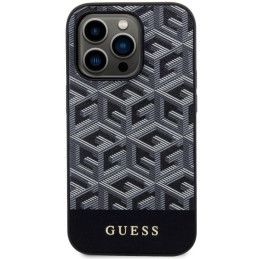 Guess GCube Stripes MagSafe dėklas iPhone 14 Pro Max - juodas