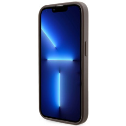 Guess 4G Printed Stripes MagSafe dėklas iPhone 14 Pro Max - rudas