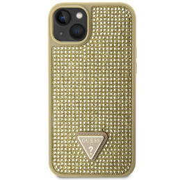 Guess Rhinestone Triangle dėklas iPhone 14 Plus - auksinis