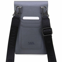 Karl Lagerfeld Saffiano Karl&Choupette rankinė - sidabrinė