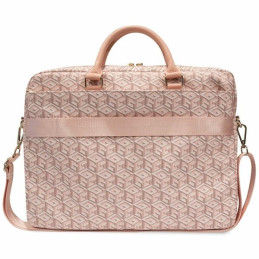 Guess GCube Stripes krepšys 16" nešiojamam kompiuteriui - rožinis