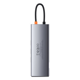 HUB Baseus Metal Gleam 9in1 USB-C – 3x USB 3.2 Gen 1 / USB-C PD 100W / VGA / HDMI / TF, SD kortelių skaitytuvas / RJ45 -...