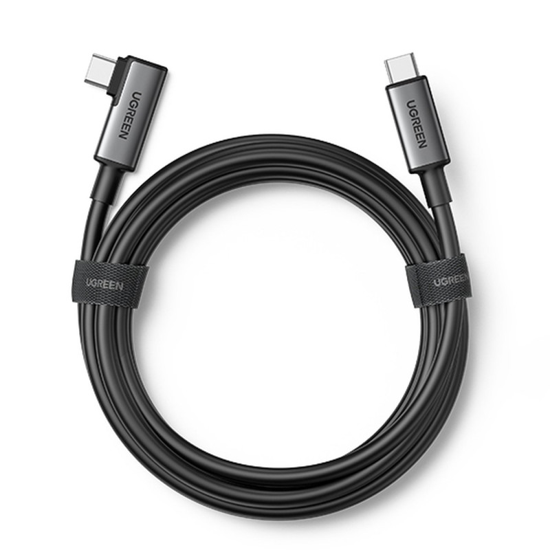 Ugreen US551 kampinis USB-C – USB-C PD laidas 60W 3A 5Gb/ s 5m – juodas