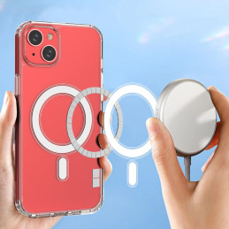 Skaidrus magnetinis dėklas su MagSafe iPhone 15 - skaidrus